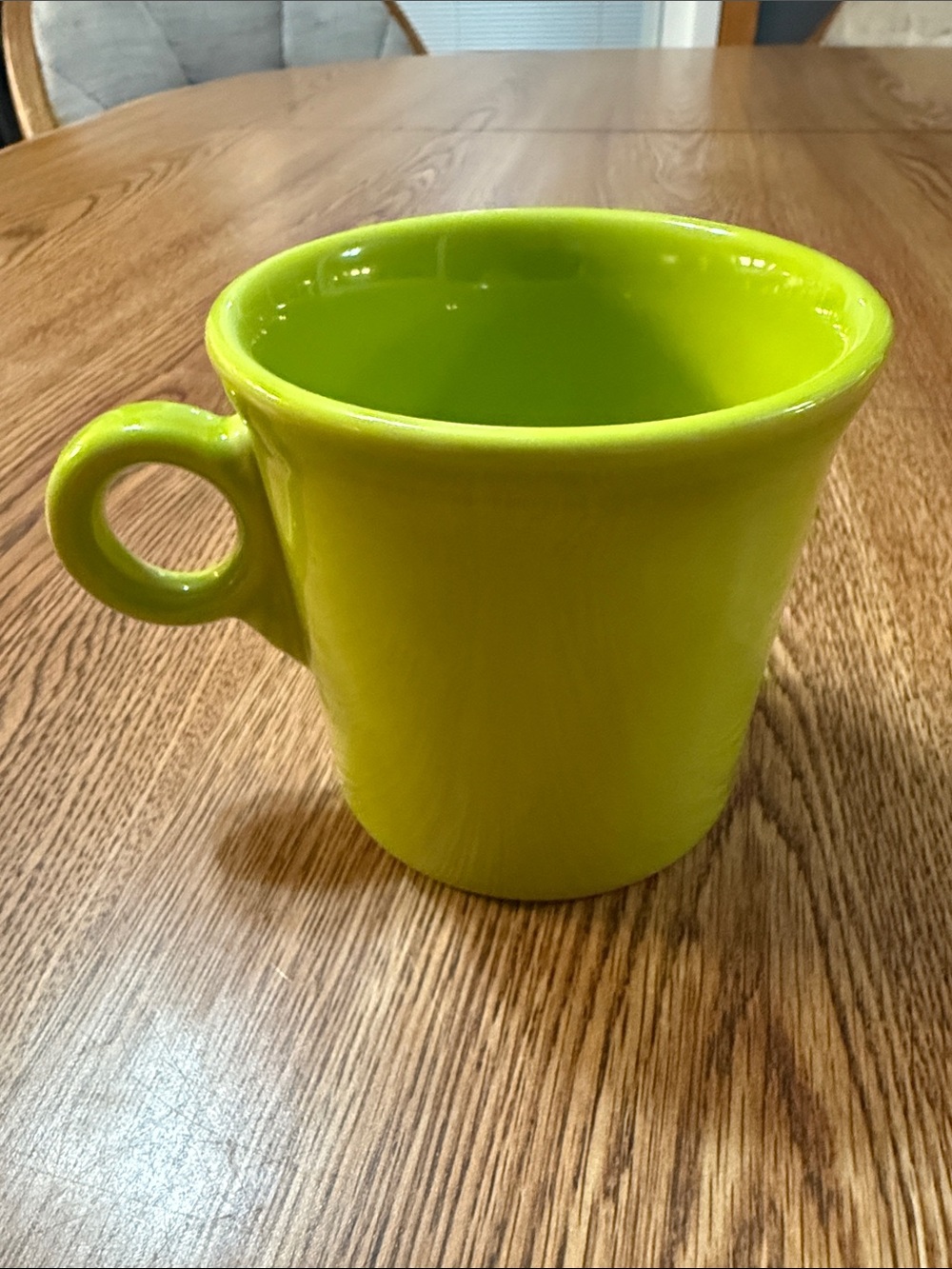 Fiestaware Lime Green Ceramic Mug with Circular Handle